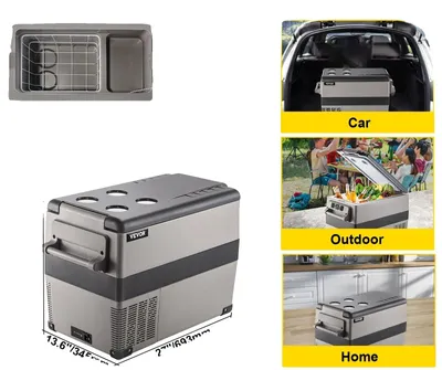 Immagine prodotto di Mini-frigorifero, refrigerazione portatile, compatibilità con doppia tensione, 45 L