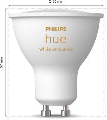 Produktbild von Hue White Ambiance GU10 400lm 2er-Pack