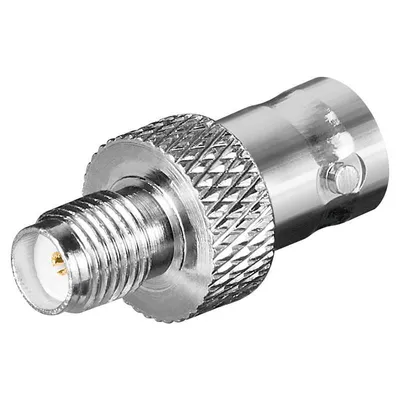 Produktbild von goobay SMA Buchse auf BNC Buchse mit goldkontakten für RG 174/U Kabel (Bulk)
