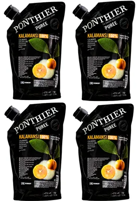 Produktbild von Ponthier KALAMANSI PÜREE Zitrus-Frucht-Püree 4x 1KG