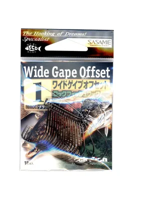 Produktbild von Sasame Wide Gape Offset Haken - Jighaken, Größe/Packungsinhalt:Gr. 4 / 20 Stück