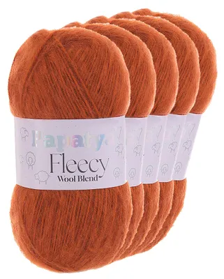Papatya Fleecy Kuschelgarn 20% Wolle veredelt Oeko-Tex Häkelgarn Strickgarn kirbisorange