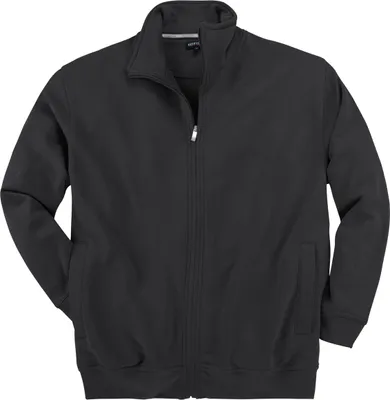 Produktbild von Sweatjacke Herren schwarz Redfield Stehkragen XXL
