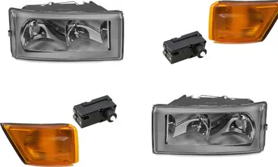 Produktbild von Scheinwerfer passend für Iveco Daily II Set Links + Rechts m. Stellmotor Blinker 500307755 0000500307755 500307754 0000500307754 500320426 5003 Johns