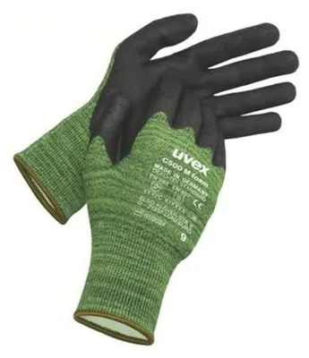 Productafbeelding van Uvex C500 M schuim, Zwart, Groen, Volwassene, Volwassene, Unisex, 1 stuk, Polyethyleen, Viskose, Polyamide, Glasvezel
