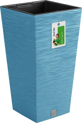 Produktbild von Blumentopf Pflanzkübel FURU Square Balkonkasten Blumenkübel Blau 60 L