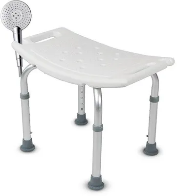 Produktbild von Verstellbarer Duschkruk 39-52cm, Antirutsch Sitz für Senioren