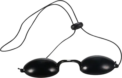 Produktbild von Flexible Sonnenbank Schutzbrille Augenschutz UV-Brille Tragbare schwarze Brille Schutz Augenmaske Augenschutz