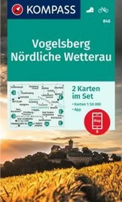 Obrázok produktu pre Súbor turistických máp KOMPASS 846 Vogelsberg, Nördliche Wetterau (2 mapy) 1:50 000
