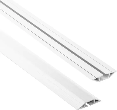 Produktbild von QUEST PVC-Kabelkanäle 10x60mm, 2m trapezförmig, weiß