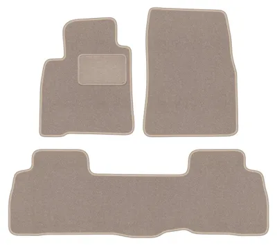 Image de Tapis de sol en moquette pour Toyota Land Cruiser J200 restylée depuis 2015 (tout-terrain) – jeu de 4 pièces, beiges, sur mesure – Wielganizator LUX