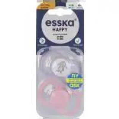 Produktbild von Esska Latex Schnuller 2er-Pack, Alter 4-36 Monate, verschluckungssicher