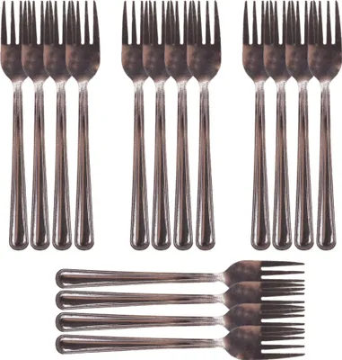E-far Salatgabeln Set 12 Stück – Edelstahl, 16,7 Cm, Spülmaschinenfest & Vielseitig