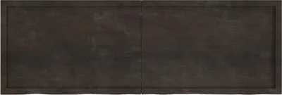 Obrázok produktu pre vidaXL Nástenná polica tmavohnedá 180x60x(2-6)cm masívne drevo dub ošetrené
