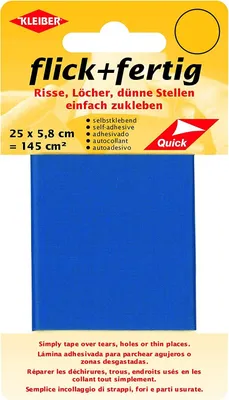 Produktbild von KLEIBER Reparatur-Set Flick + Fertig kornblau selbstklebend