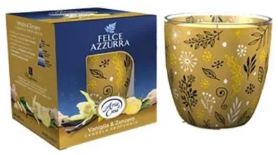 Zdjęcie produktu dla Świeca zapachowa Candela Bicchiere Vaniglia&Zenzero - Felce Azzurra