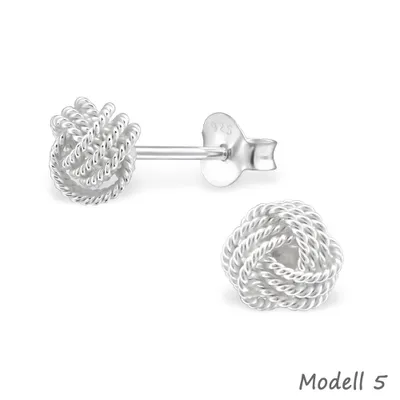Produktbild von Ohrstecker Knoten: Ohrringe Silber 925 Modell 5