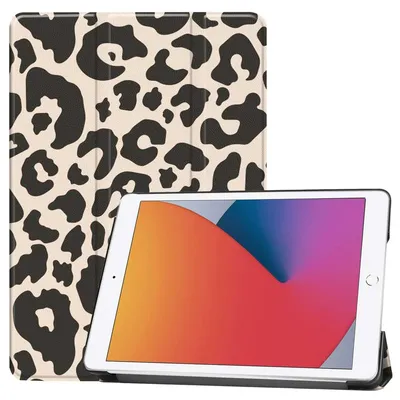 Produktbild von imoshion Design Trifold Klaphülle iPad 9 (2021) 10.2 Zoll / iPad 8 (2020) 10.2 Zoll / iPad 7 (2019) 10.2 Zoll - Leopard