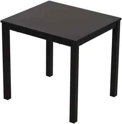 Produktbild von Ausziehtisch 80–120 cm | Esstisch für 4–6 Personen modern Küche & Esszimmer Holz-Design Farbe: Schwarz
