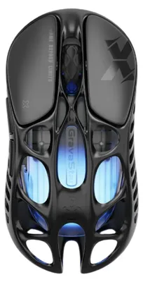 Produktbild von GravaStar Mercury X 49 g Kabellose Gaming Maus, 32.000 DPI PAW 3950 Sensor, 1000 Hz Polling-Rate, Schwarz