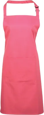 Produktbild von Premier Workwear PR154 | Colours Bib Apron With Pocket - 72 x 86 cm - Waschbar bis 60 - Farbe: Fuchsia (ca. Pantone 219) - Größe: 72 x 86 cm