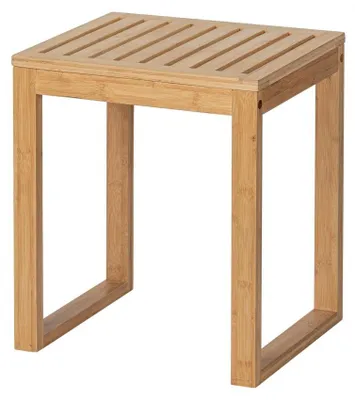 Produktbild von WENKO Bad Hocker Bambus Sitz Stuhl Ablage Badezimmer Stuhl Flur Gäste WC Möbel