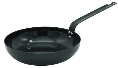 Produktbild von Stahlpfanne Ø24 cm EUROHOME® – 50x24x5cm – ideal zum scharfen Anbraten von Speisen