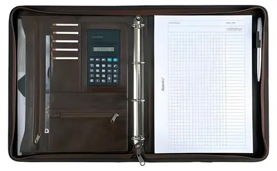 Produktbild von Alassio Ringbuchmappe MASSA - A4, Kunstleder, braun