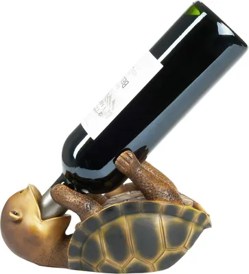 Produktbild von Flaschenhalter "Durstiger Schildkröte" - Flaschenhalter "Betrunkene Tiere" - Lustiger Flaschenständer