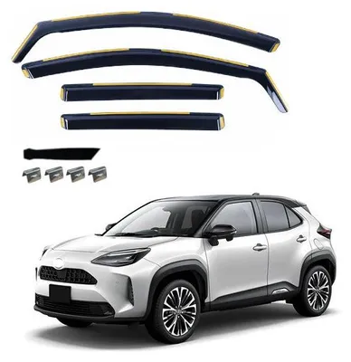 Image de Ensemble de 4 déflecteurs de vent pour TOYOTA YARIS CROSS 5 portes (XP210), à partir de 2020