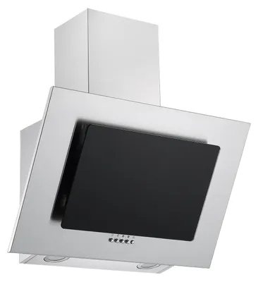 Produktbild von Respekta Kopffreie Schräghaube Kira, Glasblende Schwarz, 60 cm