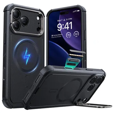 Obrázek produktu pro ESR – Cyber Armor Kickstand ochranné pouzdro pro iPhone 17 Pro – černé