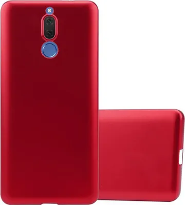 Produktbild von Cadorabo Schutzhülle für Huawei MATE 10 LITE Hülle in Rot Handyhülle TPU Silikon Etui Cover Case
