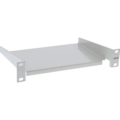 Obrázek produktu pro InLine® 10" police, 160 mm, 10 kg, 1U, šedá RAL 7035