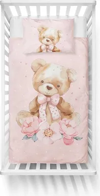 Produktbild von Bettwäsche, Kinderbettwäsche, Baumwolle 100x135 5506a Teddybär