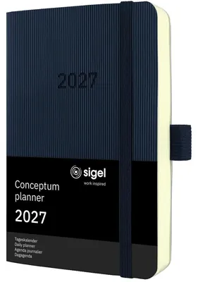 Produktbild von Tageskalender Conceptum 2027 Softcover schwarz 400 Seiten ca. A6