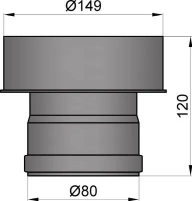 Produktbild von Erweiterung aus Stahlblech (Stärke 1,2 mm)