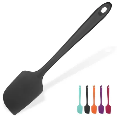 Obrázok produktu pre Silikónová špachtľa, 315 °C, čierna, 35,6 cm, flexibilná, vhodná na misky a nepriľnavé riady