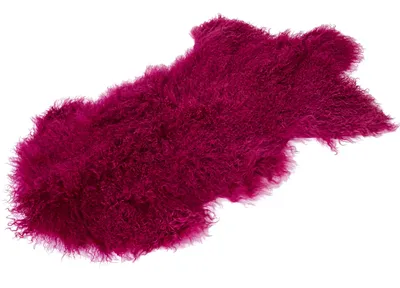 Produktbild von Naturform Tibetlammfell Teppich 100x55cm JAY16 Magenta 100cm