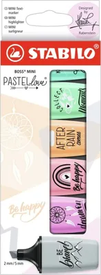 Produktbild von STABILO BOSS MINI Textmarker - 2+5 mm - Pastellove 2.0