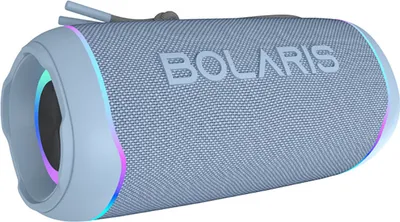 Zdjęcie produktu dla Bolaris, bezprzewodowy głośnik Bluetooth 5.4 model Parma IPX6 16W z efektami świetlnymi LED, niebieski