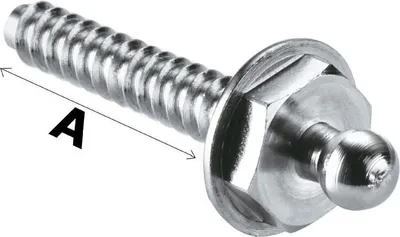 Produktbild von LOXX-Männerverschluss aus Edelstahl, selbstschneidende Schraube 12 mm Osculati 10.441.00