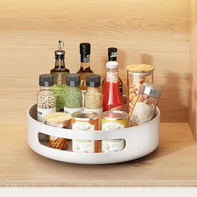 Immagine prodotto di Organizer da cucina girevole 25x25x5 cm bianco
