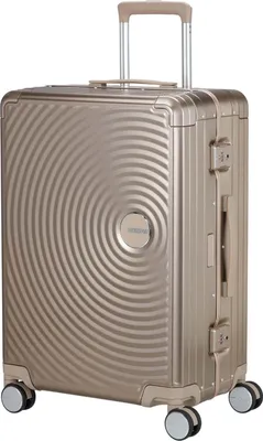 Zdjęcie produktu dla American Tourister SOUNDBOX ALU Spinner 68 cm z zamkiem szyfrowym TSA brązowy