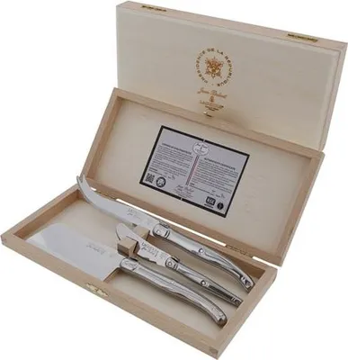 Produktbild von Box mit 3 küchenmessern aus edelstahl Jean dubost L0032524L06344