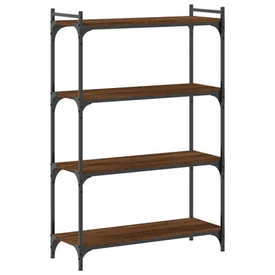 Zdjęcie produktu dla vidaXL Regał 4 półki brązowy dąb 80x30x120cm materiał drewnopochodny