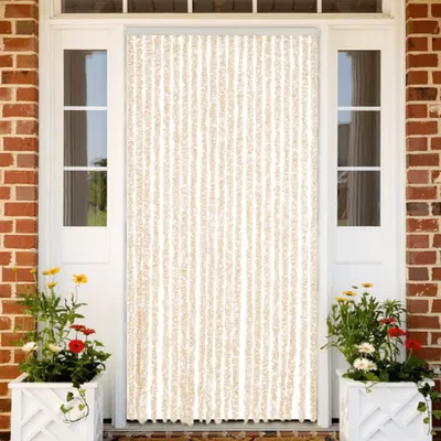 Obrázek produktu pro Závěs proti hmyzu béžový a bílý žinylka béžovo-bílá 90 x 220 cm