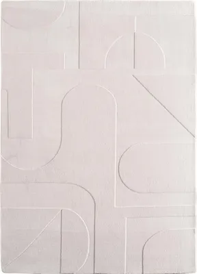 Immagine prodotto di Teppium Tappeto Boho Scandinavo a Pelo Corto con Effetto 3D Lavabile Morbido e Moderno per Soggiorno, Dimensioni: 160x230 cm