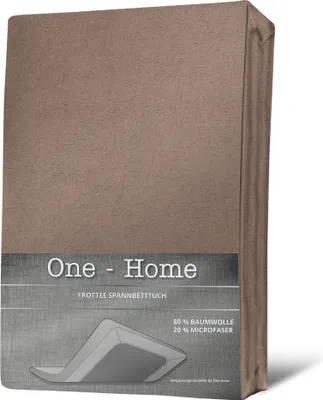 Produktbild von Spannbettlaken FROTTEE 140x200cm - 160x200cm taupe beige Spannbetttuch Bettlaken