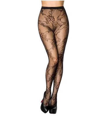 Produktbild von Netzstrumpfhose Netz-Strumpfhose mit floralem Muster